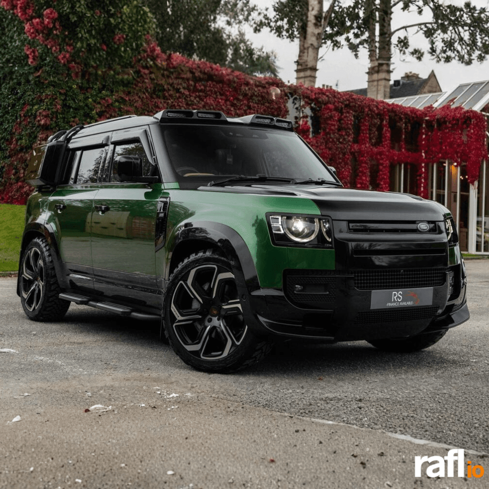 Green Land Rover Defender